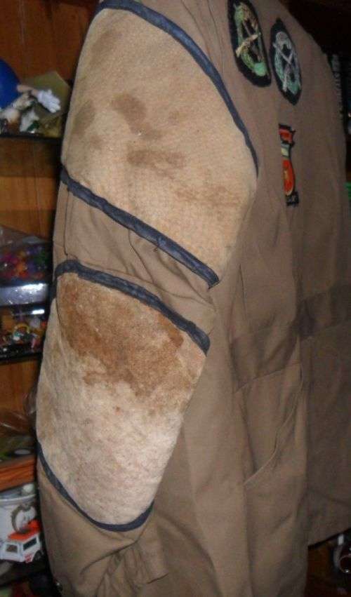 S.A DEFENSE FORCE  SERVICE SHOOT \  DIENS SKIET  W.P. JACKET WITH ITS BADGES