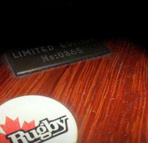 1995 RUGBY WORLD CUP POTJIE POT ON AN AFRICA SHAPED WOODEN PLAQUE