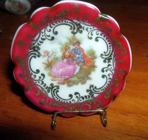 VINTAGE MINIATURE LIMOGES  PLATE
