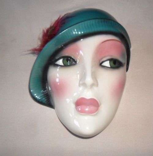 ART DECO PORCELAIN FACE PLAQUE