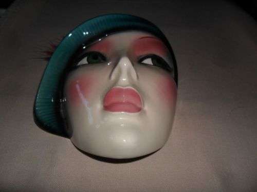 ART DECO PORCELAIN FACE PLAQUE