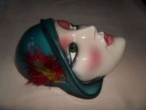 ART DECO PORCELAIN FACE PLAQUE