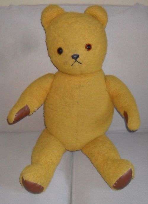 3 X VINTAGE ARK BEARS - 2 JOINTED 1 NOT-79cm -51cm - 41cm tall