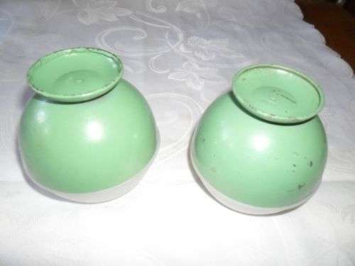 A SET OF UNUSUAL VINTAGE JAPANESE JAM \HONEY JARS - METAL AND PORCELAIN