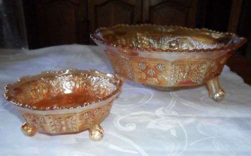 A SET OF MARIGOLD DEPRESSION BOWLS