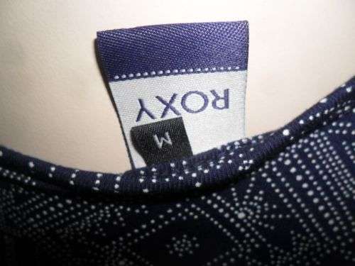 NAVY AND WHITE STRAPPY ROXY DRESS  SIZE MEDIUM