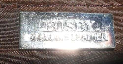 GENUINE LEATHER BUSBY HAND BAG -TEAR ON HANDLE
