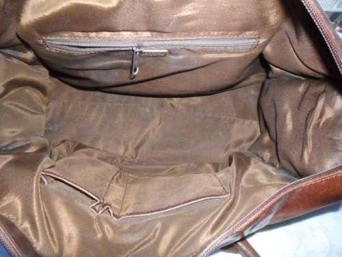 GENUINE LEATHER BUSBY HAND BAG -TEAR ON HANDLE