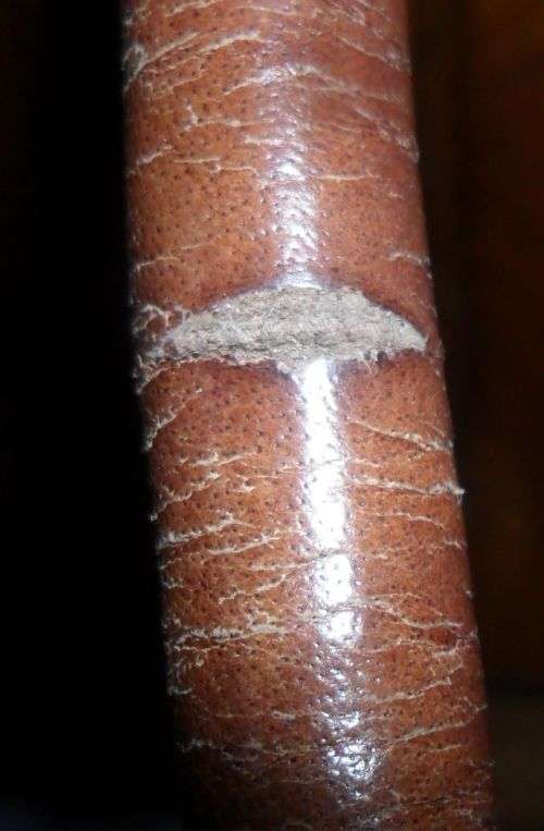 GENUINE LEATHER BUSBY HAND BAG -TEAR ON HANDLE