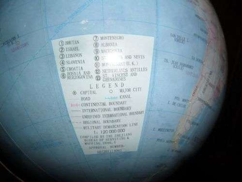 LEGEND WORLD GLOBE 30CM HEIGHT