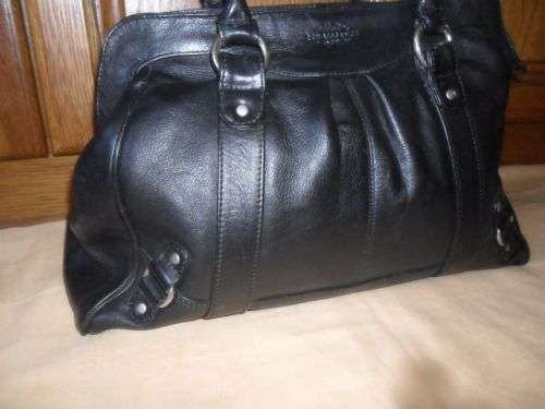 LARGE GENUINE LEATHER SHOPPER  \OVERNIGHT BAG BY RENAISSANCE