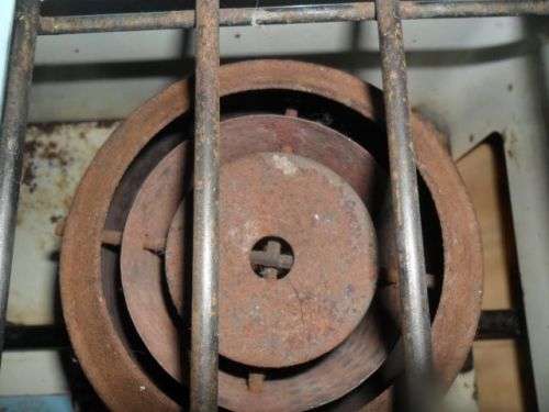 VINTAGE TABLE TOP ENAMEL 2 PLATE PARAFFIN STOVE -FIRE KING