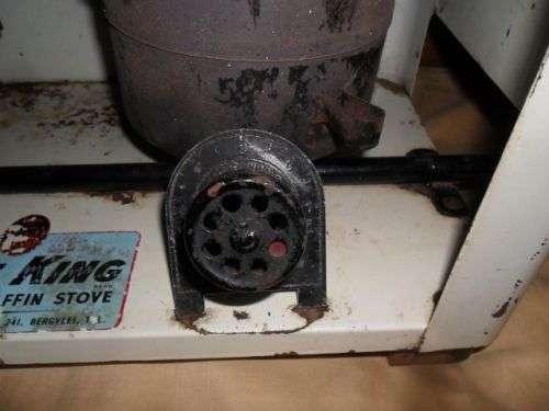 VINTAGE TABLE TOP ENAMEL 2 PLATE PARAFFIN STOVE -FIRE KING