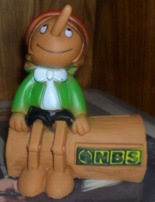 VINTAGE NBS PINOCCHIO SAVING BANK \MONEY BOX