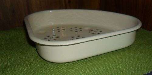 ENAMEL CORNER SINK STRAINER