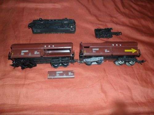 VINTAGE SAR\SAS OLD STYLE SUBURBAN TRAIN SET -LIMA ITALY