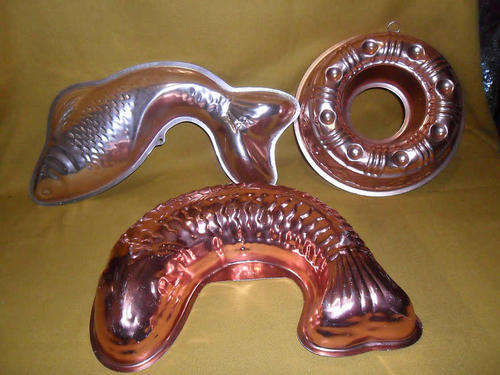 3 X FISH JELLY MOULDS