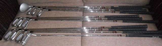 A SET OF 11 TRUE TEMPER -TOUR GEAR 11 GOLF CLUBS - MADE IN THE USA