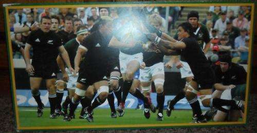 SPRINGBOKS VS THE ALL BLACKS TEST SERIES PHOTOGRAPH ON BOARD