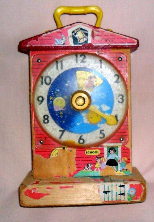 FISHER PRICE MUSIC BOX TEACHING CLOCK - NOT WORKING