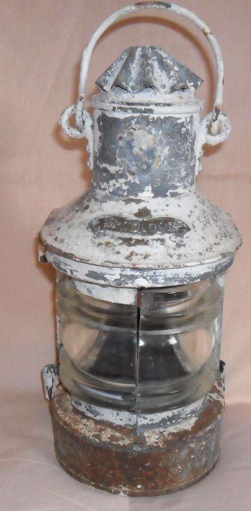 OLD METAL SHIPS LAMP