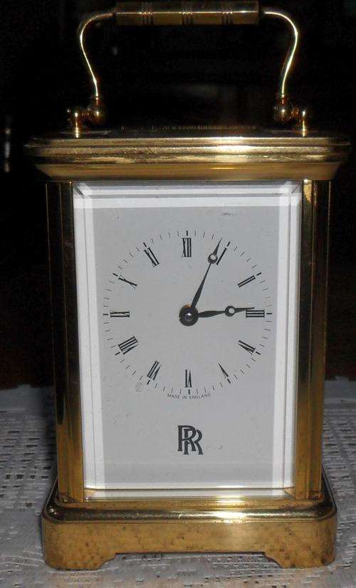 SOLID BRASS ROLLS ROYCE CARRIAGE CLOCK - MADE IN ENGLAND