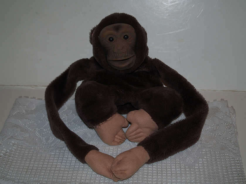 HAND PUPPET OLD  MONKEY