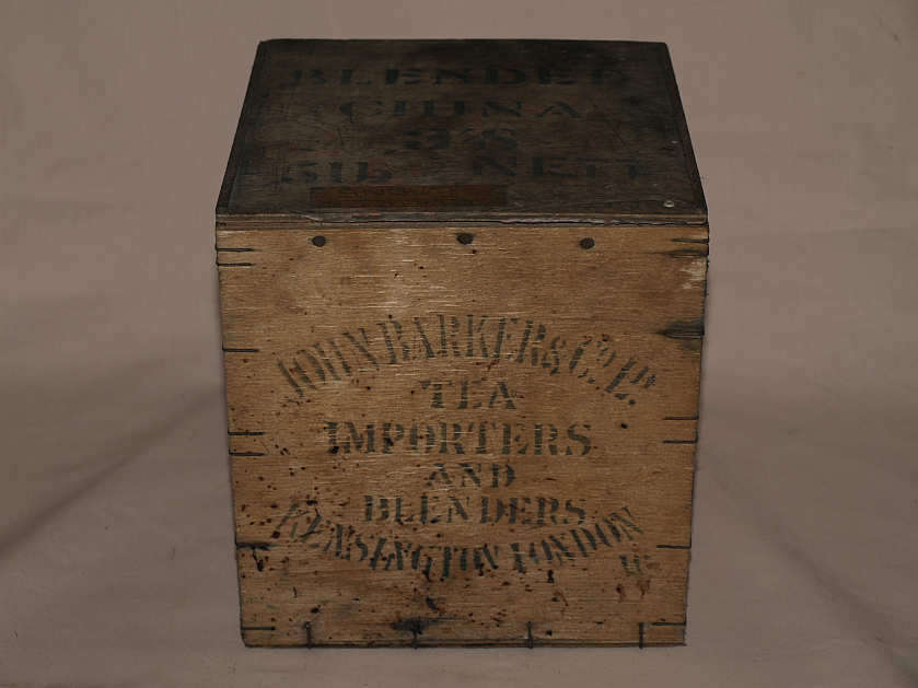 OLD WOODEN TEA BOX