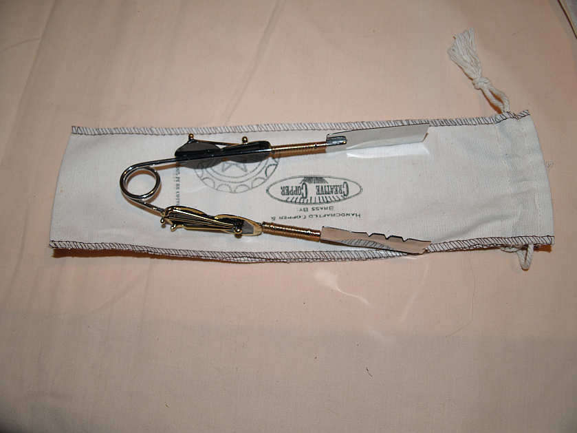 STUNNING COPPER AND BRASS TONGS HANDCRAFTED BY CREATIVE COPPER