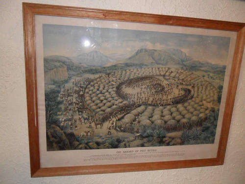 A FRAMED PICTURE OF DIE MOORD OP PIET RETIEF