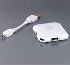 4 Port High Speed USB 2.0 Hub for Apple Mac Computer Laptop (White)