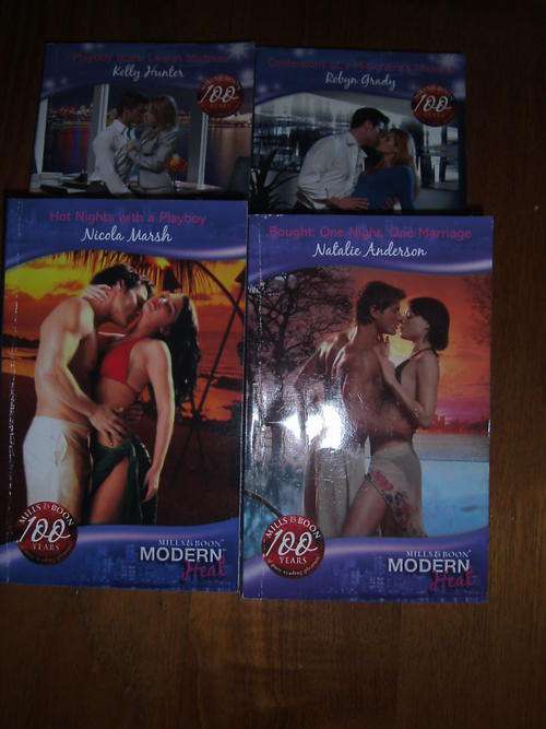 FOUR MILLS & BOON MODERN HEAT ROMANCE PAPERBACKS
