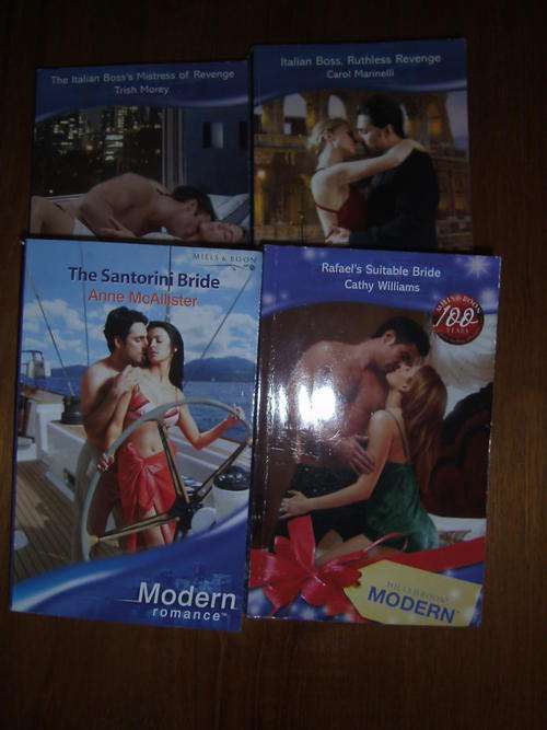 FOUR MILLS & BOON MODERN ROMANCE PAPERBACKS