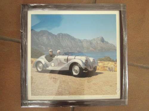 FOUR FRAMED CAR PRINTS FROM THE CAPE