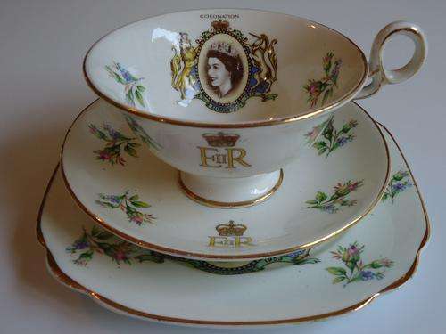 QUEEN ELIZABETH II CORONATION TRIO