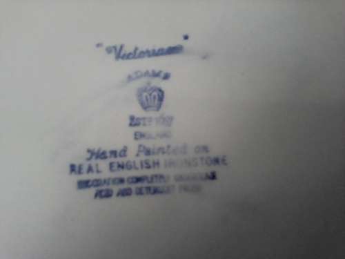 ADAMS HAND PAINTED MEAT PLATTER