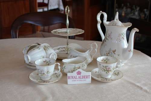 ROYAL ALBERT HAWORTH  COFFEE  SERVICE FOR TREVOR ONLY