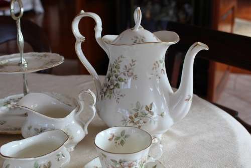 ROYAL ALBERT HAWORTH  COFFEE  SERVICE FOR TREVOR ONLY