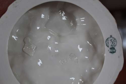 ROYAL WORCESTER HADLEY FIGURAL NUT DISH 1886 FOR OLDHAM ONLY