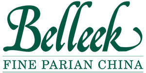 SUPER BELLEEK "HARP SHAMROCK" SAUCER 6th MARK