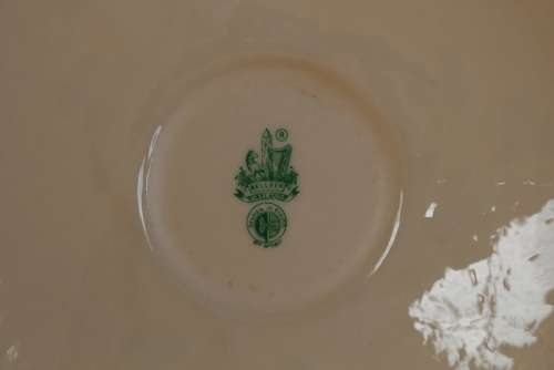 SUPER BELLEEK "HARP SHAMROCK" SAUCER 6th MARK