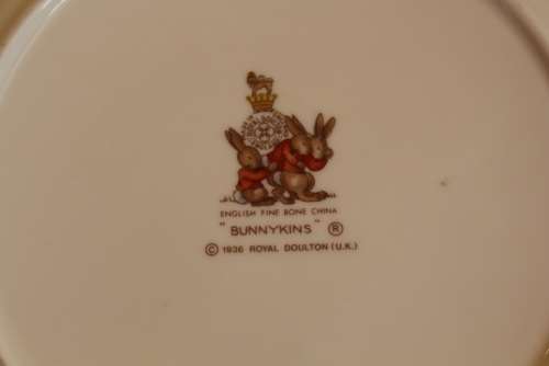 ROYAL DOULTON BUNNYKINS CHRISTENING PLATE