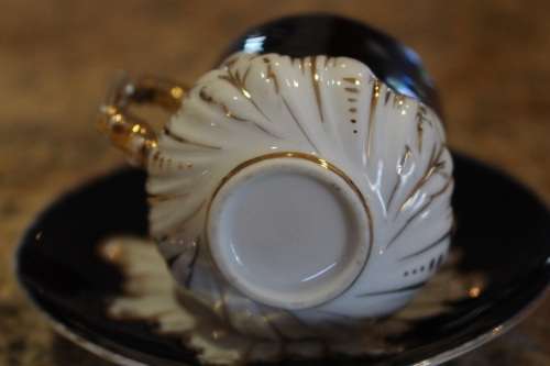 COBALT BLUE AND WHITE DEMITASSE