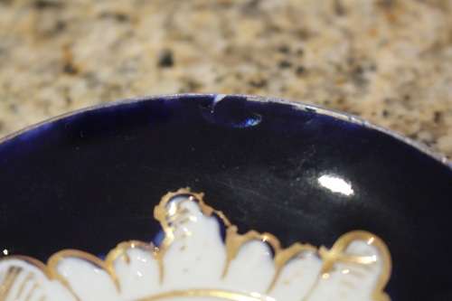 COBALT BLUE AND WHITE DEMITASSE