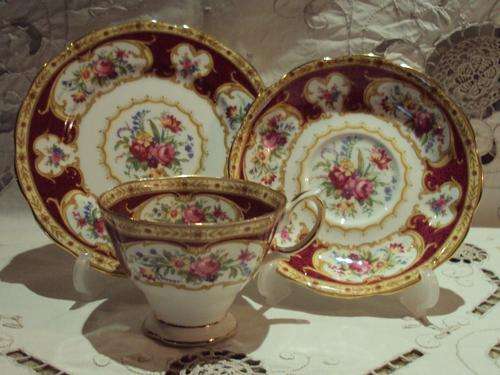 ROYAL ALBERT "LADY HAMILTON" TEA TRIO