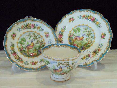 ROYAL ALBERT CHELSEA BIRD TEA TRIO