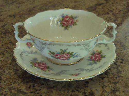 ROYAL ALBERT "TRANQUILLITY" SOUP COUPE AND SAUCER