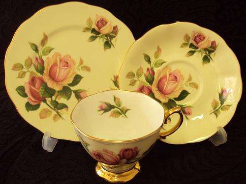 ROYAL ALBERT "ENGLISH BEAUTY" TEA TRIO