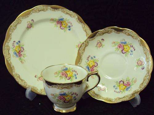 ROYAL ALBERT GILDED TEA TRIO