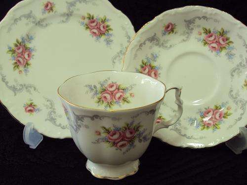 ROYAL ALBERT "TRANQUILLITY" TEA TRIO